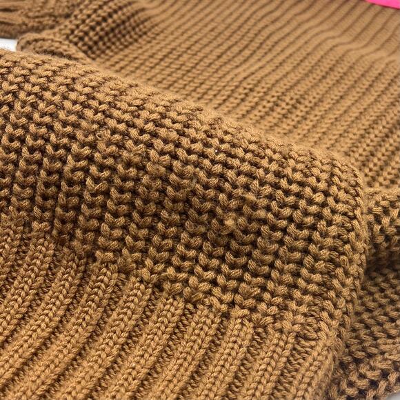 Soft Surroundings Womens Brown Wool Blend Chunky Knit Tunic Sweater Dress Sz XL - Picture 4 of 14